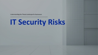 Business IT Security Solutions