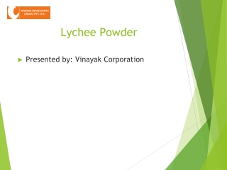 Spray Dried Lychee Powder Manufacturer & Supplier