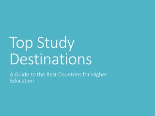 top study destinations