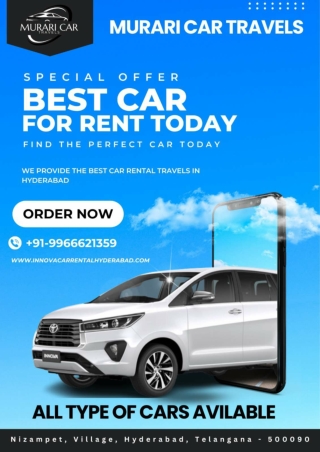 innova car rentals in hyderabad