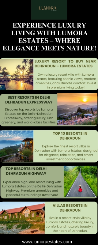 Experience Luxury Living with Lumora Estates – Where Elegance Meets Nature!