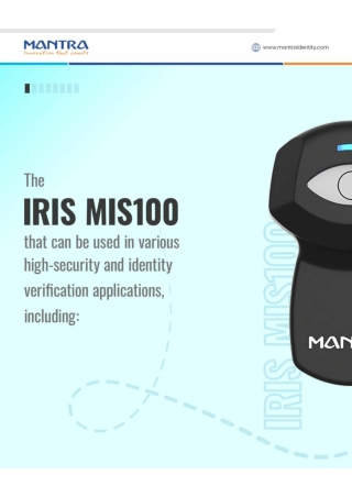 MIS100 - Iris Scanner - Mantra Identity