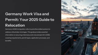 Germany Work Visa and Permit Your 2025 Guide to Relocation