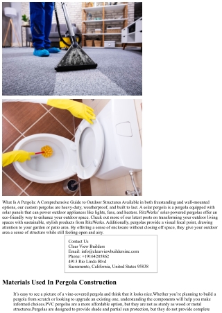 What Is a Pergola and How Does It Differ From an Arbor?