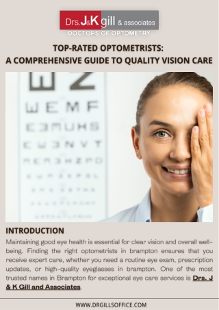 Top-Rated Optometrists Brampton Where to Get Quality Eye Care