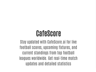 CafeScore