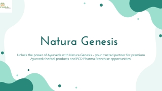 Natura Genesis | Leading Manufacturer of Ayurvedic Herbal Products