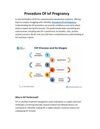 Procedure Of ivf Pregnancy