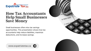How Tax Accountants Help Small Businesses Save Money