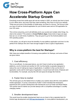 How Cross-Platform Apps Can Accelerate Startup Growth