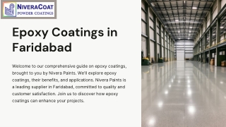 Epoxy Coatings in Faridabad