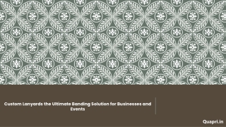 Custom Lanyards the Ultimate Banding Solution for Businesses and Events