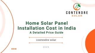 Home Solar Panel Installation Cost in India A Detailed Price Guide