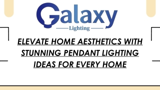 Elevate Home Aesthetics with Stunning Pendant Lighting Ideas For Every Home