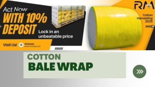 Durable & Reliable Cotton Bale Wrap – RM Cotton Bale Wrap