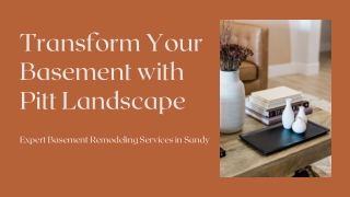 Upgrade Your Home with Pitt Landscape’s Basement Remodeling