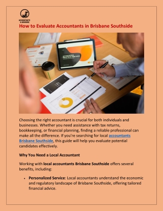 How to Evaluate Accountants in Brisbane Southside