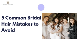 5 Common Bridal Hair Mistakes to Avoid
