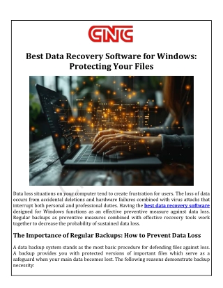 Best Data Recovery Software for Windows Protecting Your Files
