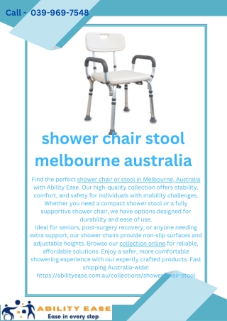 shower chair stool melbourne australia
