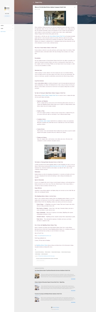 Where to Find the Best Kitchen Cabinet Company in North York