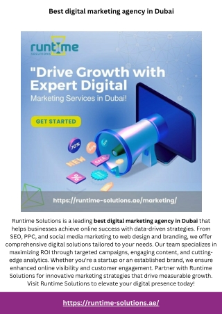 Best digital marketing agency in Dubai
