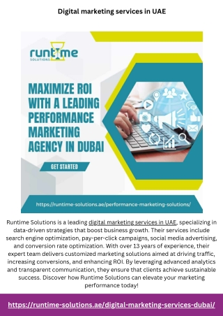 Digital marketing services in UAE