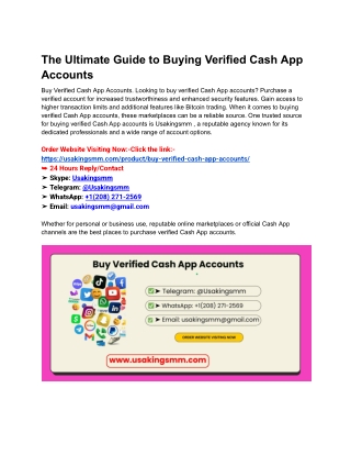 The Ultimate Guide to Buying Verified Cash App Accounts