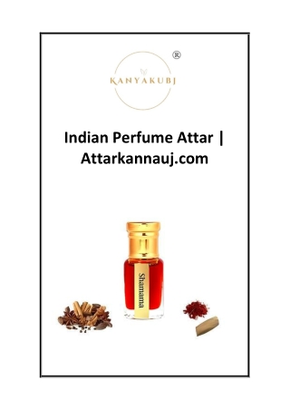 Indian Perfume Attar  Attarkannauj.com