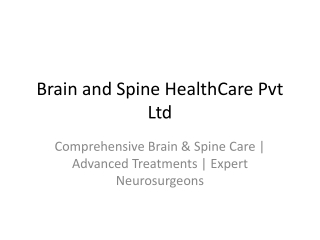 Best Neurosurgeon in Pakistan - Brain and Spine HealthCare