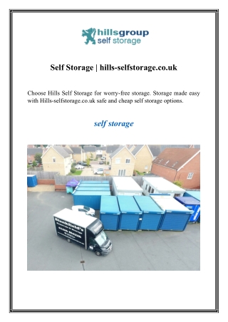 Self Storage hills-selfstorage.co.uk