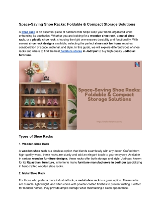 Space-Saving Shoe Racks_ Foldable & Compact Storage Solutions (1)