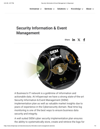 Security Information & Event Management _ Infopercept