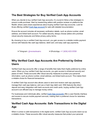 The Best Strategies for Buy Verified Cash App Accounts (1)