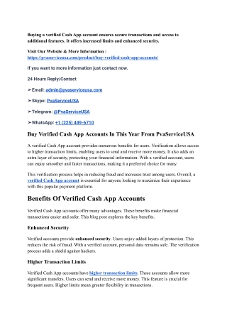 #2 Can you actually buy fully verified Cash ApP accounts In 2025?
