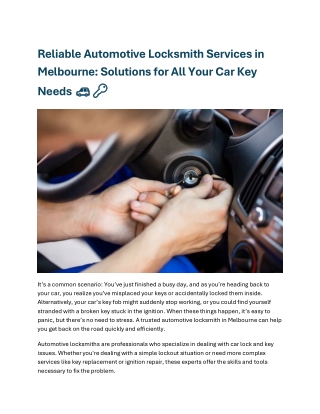 Locksmithnearme.melbourne