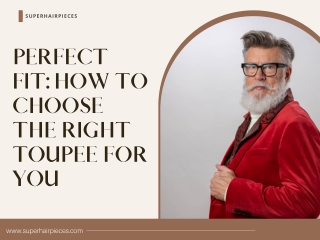 Perfect Fit How to Choose the Right Toupee for You