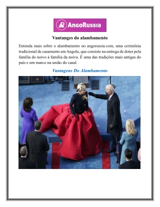 Vantanges do alambamento