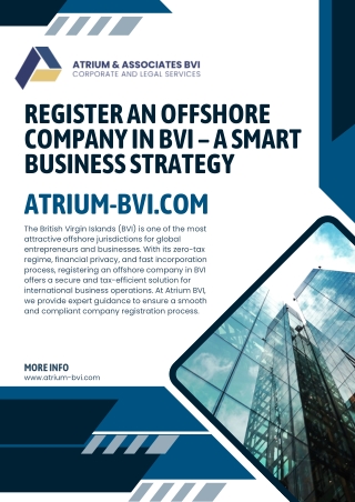 Register an Offshore Company in BVI – A Smart Business Strategy
