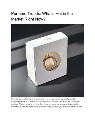 Perfume Trends_ What’s Hot in the Market Right Now