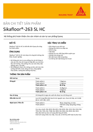 sikafloor 263 slhc
