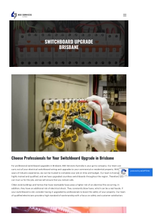 Switchboard Upgrade Brisbane