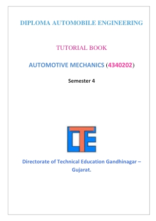 automotive mechanics lab manual