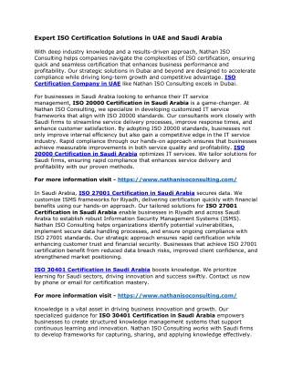 Expert ISO Certification Solutions in UAE and Saudi Arabia