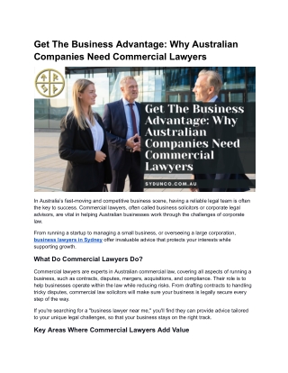 Get The Business Advantage_ Why Australian Companies Need Commercial Lawyers.docx