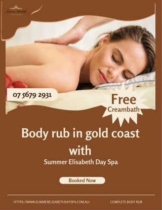 Body rub Gold Coast
