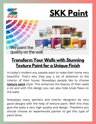 Transform Your Walls with Stunning Texture Paint for a Unique Finish
