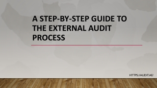A Step-by-Step Guide to the External Audit Process