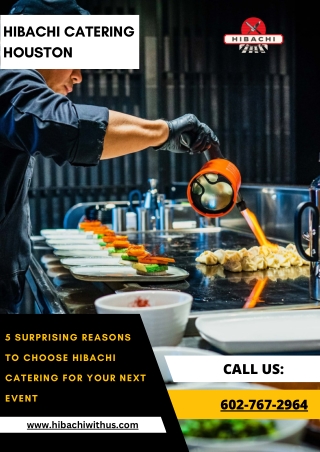 Hibachi Catering Houston  Live Teppanyaki Experience for Any Event