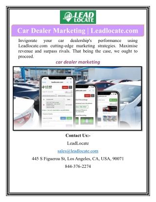 Car Dealer Marketing | Leadlocate.com